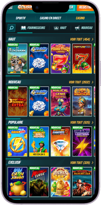 Golisimo Casino Jeux